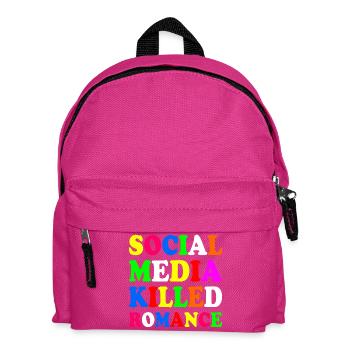 social media killed romance - Kinder Rucksack - Fuchsia - Vorne