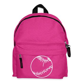 Baseball Ball Skizze - Kinder Rucksack - Fuchsia - Vorne