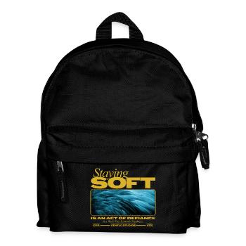 Staying Soft – Power in Gentleness - Kids' Backpack - black - Front