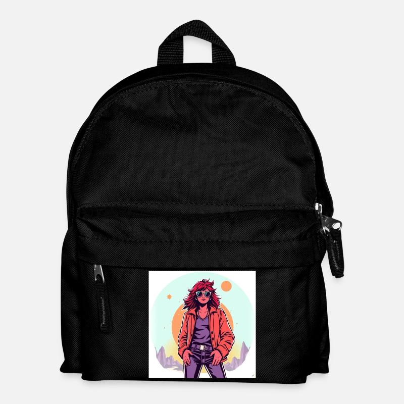 90‘s Style - Kinder Rucksack - Schwarz