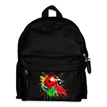 Marienkäfer - Kinder Rucksack - Schwarz - Vorne