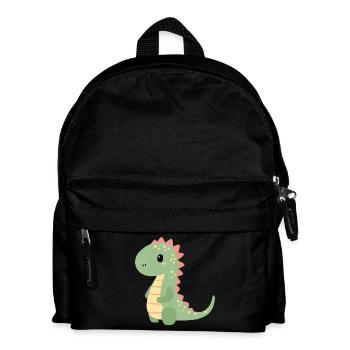 Colorful Dino Children's Motif - Kids' Backpack - black - Front