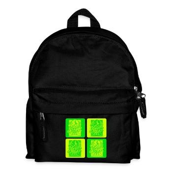 Astronomie Retro Design - Kinder Rucksack - Schwarz - Vorne