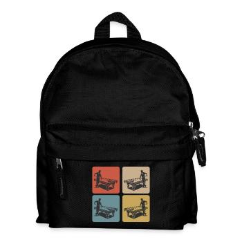Vintage Billiards Player - Kids' Backpack - black - Front