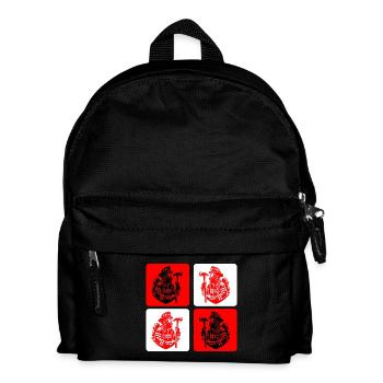 Feuerwehr – Mut im Einsatz - Kinder Rucksack - Schwarz - Vorne