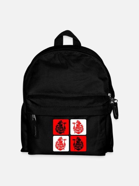 Feuerwehr – Mut im Einsatz - Kinder Rucksack - Schwarz