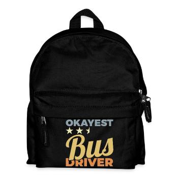 Chauffeur de bus moyen - Sac à dos Enfant - noir - Devant