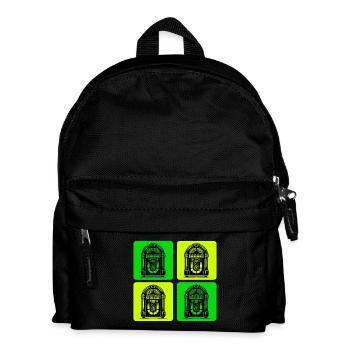 Retro Jukebox Style - Kinder Rucksack - Schwarz - Vorne