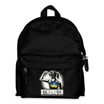 Starke Selbstbewusste Frau Ukrainerin Geschenk - Kinder Rucksack - Schwarz - Vorne
