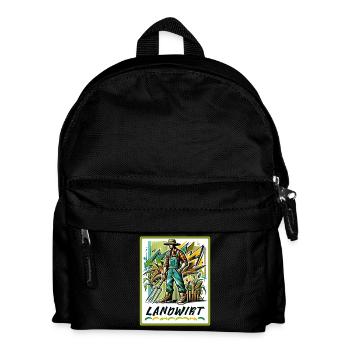 Proud farmer in graffiti style - Kids' Backpack - black - Front