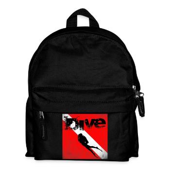 American Diver Down Flag SCUBA - Kids' Backpack - black - Front
