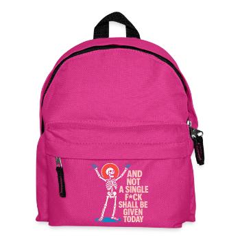 Lebendiges Skelett Celebration Design - Kinder Rucksack - Fuchsia - Vorne