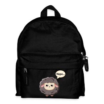 Schwarzes Schaf - Nope - Kinder Rucksack - Schwarz - Vorne