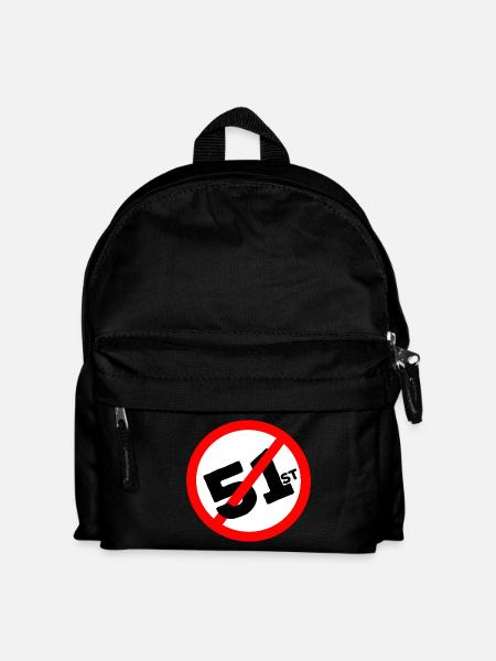 51. Bundesstaat Auf keinen Fall - Kinder Rucksack - Schwarz
