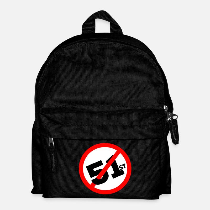 51. Bundesstaat Auf keinen Fall - Kinder Rucksack - Schwarz
