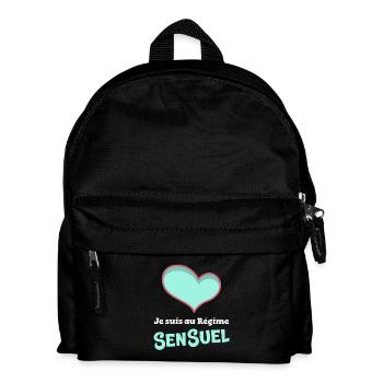 JE SUIS AU RÉGIME SENSUEL ! (amour, love) - Sac à dos Enfant - noir - Devant