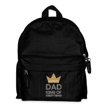 Dad King of Everything - Kinder Rucksack - Schwarz - Vorne