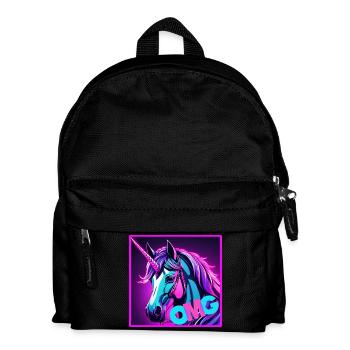 Colorful Unicorn - Kids' Backpack - black - Front