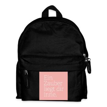 Ein Zauber liegt dir inne. - Kinder Rucksack - Schwarz - Vorne