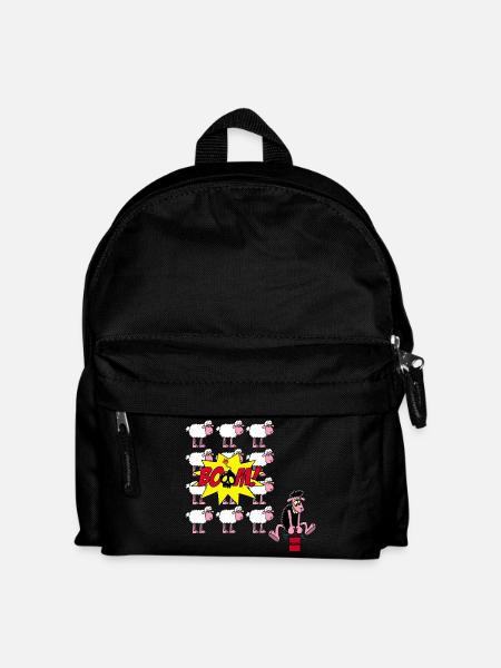 Das schwarze Schaf schlägt wieder zu - Kinder Rucksack - Schwarz