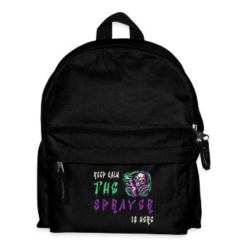 Keep Calm – The Sprayer - Kinder Rucksack - Schwarz - Vorne