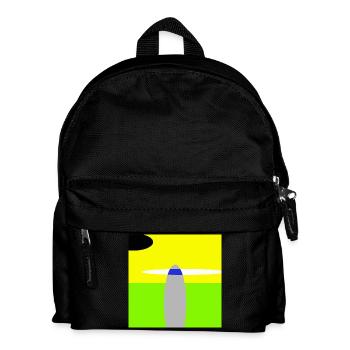 Space Landscape - Kids' Backpack - black - Front