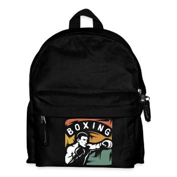 Combattant de boxe vintage – Conception de boîte rétro - Sac à dos Enfant - noir - Devant