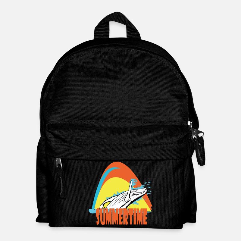 Humpback whale - Kids' Backpack - black
