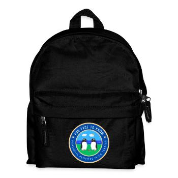 Penguins propose with pebbles - Kids' Backpack - black - Front