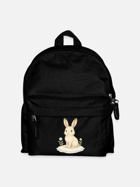Nordische Arktis - Schneehase - Kinder Rucksack - Schwarz