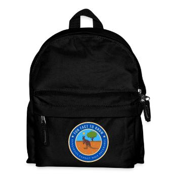 Kangaroos cannot walk backwards - Kids' Backpack - black - Front