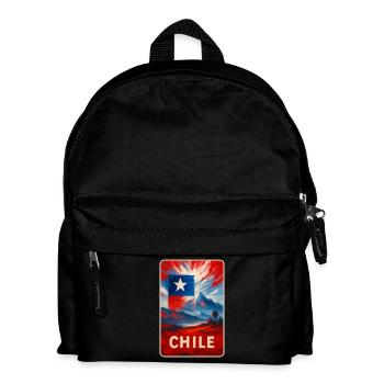 Chile Travel Art - Kinder Rucksack - Schwarz - Vorne