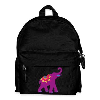 Yoga Méditation Mandala Inde Animal Love Namaste - Sac à dos Enfant - noir - Devant