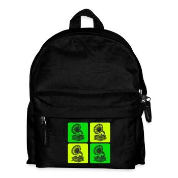 Gramophone Vintage Design - Kids' Backpack - black - Front