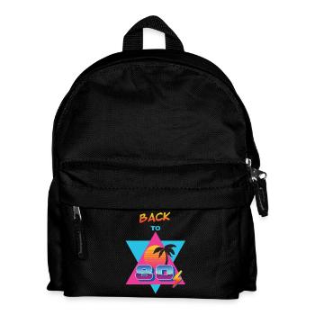Zurück in die 80er – Sol og Palme - Kinder Rucksack - Schwarz - Vorne