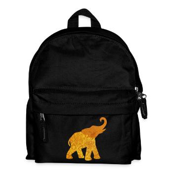 Yoga Mandala Meditation Indien Elefant om Namaste - Kinder Rucksack - Schwarz - Vorne