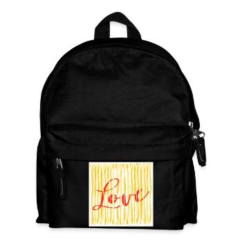 ICH LIEBE DAS KOCHEN VON PASTA-SPAGHETTI - Kinder Rucksack - Schwarz - Vorne