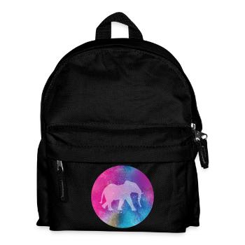 Yoga Yogi Elephant Holi Festival Meditation India - Kids' Backpack - black - Front