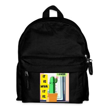 It Is What It Is. I Guess. – Moody Cactus Edition - Kids' Backpack - black - Front