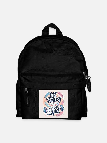 Fitness Lifestyle Spruch - Kinder Rucksack - Schwarz