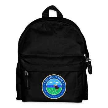Puffins can hold up to 20 fish in their beaks - Kids' Backpack - black - Front