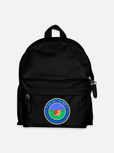 Hedgehogs can have up to 7,000 spines - Kids' Backpack - black