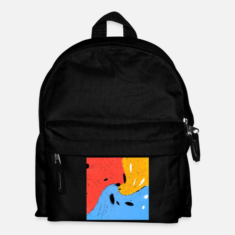 Crazy colors - Kids' Backpack - black