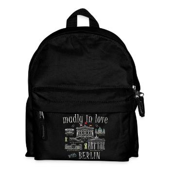 Berlin, Dessin À La Main - Sac à dos Enfant - noir - Devant