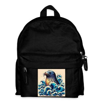 seal - Kids' Backpack - black - Front
