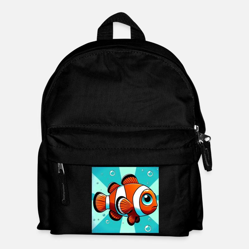 Clownfisch - Kinder Rucksack - Schwarz