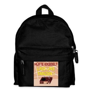 TÄNZER SPRÜCHE TANZEN SCHALLPLATTE - Kinder Rucksack - Schwarz - Vorne