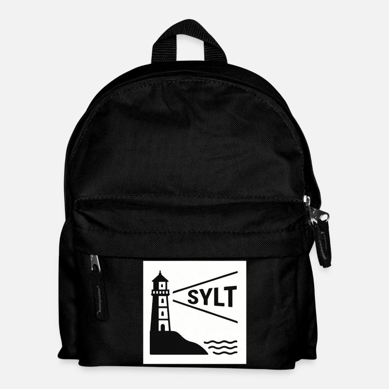 Sylt - Kinder Rucksack - Schwarz