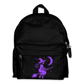 Sorcière Lune volante Witchcore Motif - Sac à dos Enfant - noir - Devant