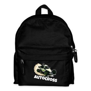 Autocross Stockcar Spezialcross - Kinder Rucksack - Schwarz - Vorne